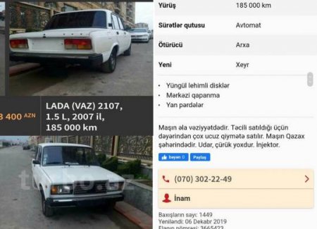 Polis maşın satmaq adı ilə dələduzluq edən şəxsi SAXLADI