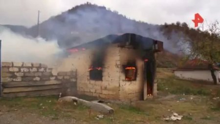 Ermənilər geri qaytarılan 7 kəndi də yandırmağa başladı – Video